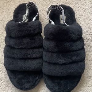 EUC UGG Fluff Yeah Slipper Slides Sz 9